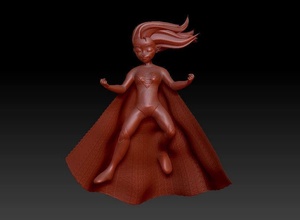 fort fille puissant merveille femelle bandes dessinées personnage film super héros puissance fanart pinups corps miniature figurine sculpture statue femme art sculptures 3d print model - Mito3D