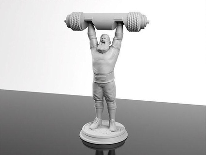 strongman trophy 3d printing sport heavy lift training trophies gym weightlifting award strengthtraining competition contest games toys 3d print model - Mito3D