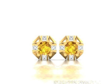 Zucht Ohrring Schmuck Silber druckbar Juwel Diamant Ohrringe Diamanten 3 Steine Gold Platin 3d Mode Armband 3d print model - Mito3D