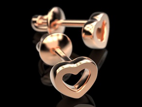 küpe kalpler takı stud baskı 3dprinted mücevher yazdırılabilir tasarım altın moda printabl prototipleme Gümüş düğün 3d print model - Mito3D