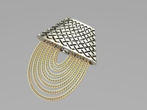 stil kolye mücevher altın gümüş platin elmas değerli taş parlak yüzük küpe kolyeler bilezik takı 3d print model - Mito3D