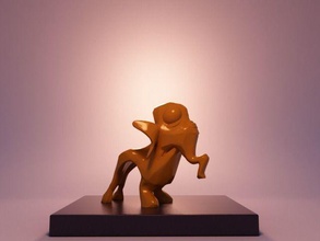stylisé de l'éléphant art la nature abstraite créativité conceptuel sculpture déco dessin animé sculptures 3d print model - Mito3D