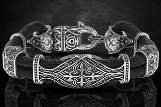 élégant antique bracelet motifs traverser 387 3dprinted conception mode or d'or bijou bijoux impression imprimable prototypage argent bracelets 3d print model - Mito3D