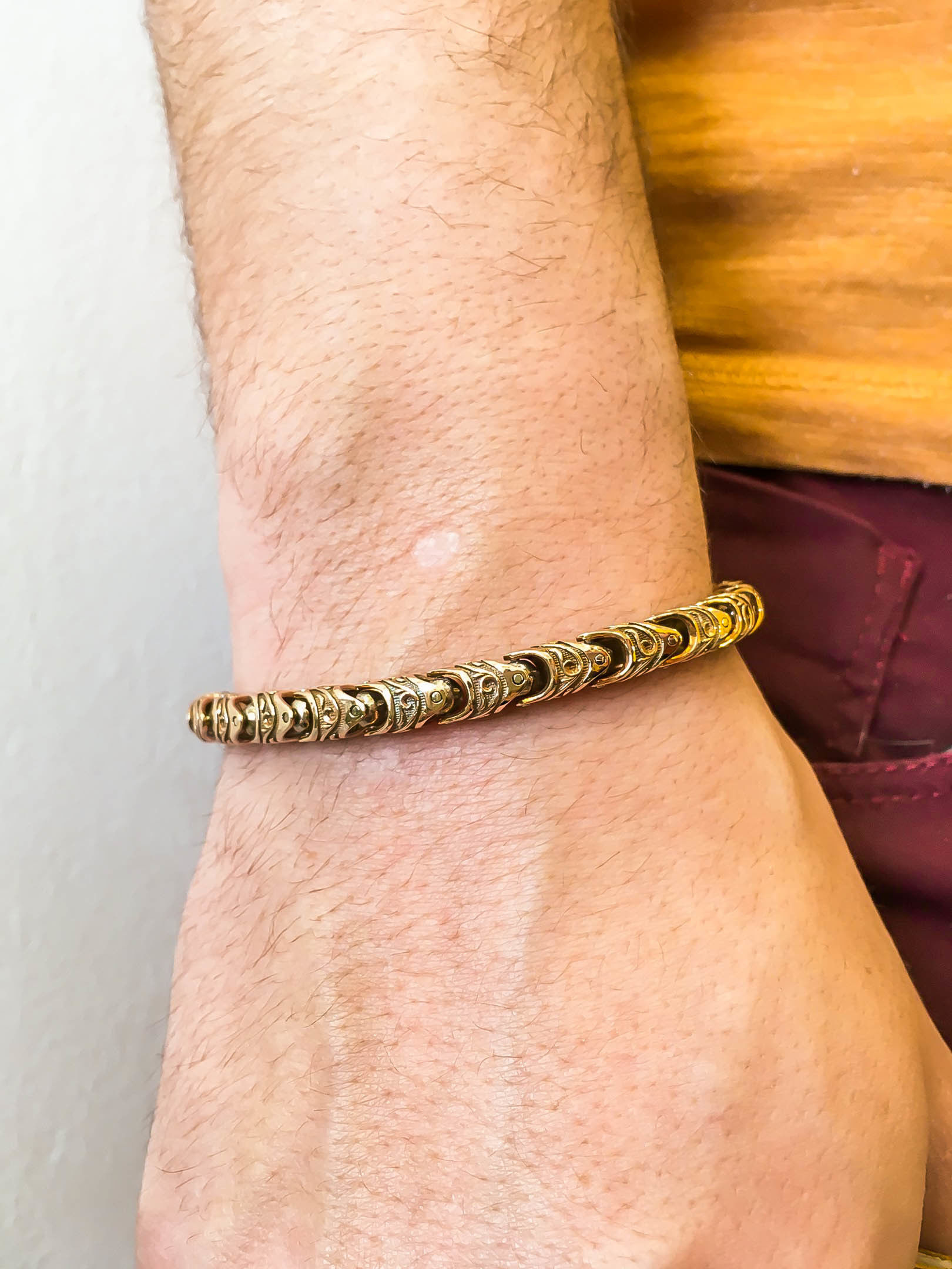 elegante bracciale in collana gioielli la oro stampabile sterlina di stampa gioiello braccialetto argento con pendente 3d 3dmodel il comfort vintag collane 3D print model - Mito3D