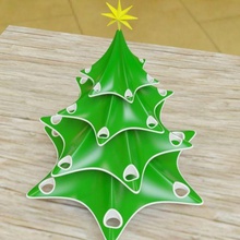 stilvoll weihnachten baum dekoration weihnachtsbaum winter urlaub saisonal druckbar abstrakt neujahr architektonisch 3dprint 3dprintable 3dprinting zuhause haus büro dekor 3d print model - Mito3D