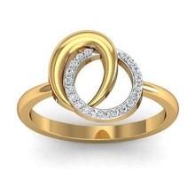 elegante diamante squillare 3dprinted design moda oro d'oro gioiello gioielleria stampa stampabile prototipazione anelli argento esclusivo diamanti 3d print model - Mito3D
