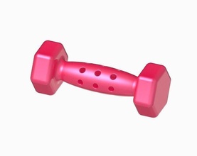 stylish dumbbell toy kid gym weight dumbell sport women excercise shape size maths toon character exercise muscle baby school workout cartoon play games toys 3d print model - Mito3D