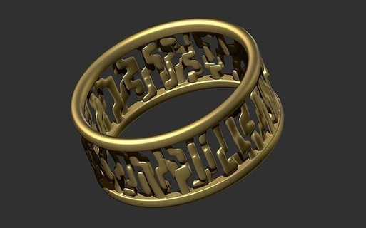 stylish ring gold silver jewelry 3dprint cnc badges printable art trinket finger symbol sign jewel engagement wedding men women style rings 3d print model - Mito3D