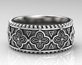 élégant anneau antique modèles 225 bijoux 3dprinted de la conception mode or joyau d'impression printabl imprimable l'impression le prototypage les anneaux d'argent schémas 3d print model - Mito3D