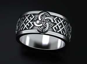 stylish ring celtic wedding pattern 502 3dprinted design fashion gold golden jewel jewellery jewelry print printabl printable printing prototyping rings silver 3d print model - Mito3D
