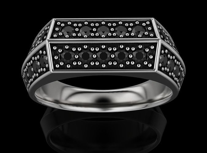 elegante squillare diamanti 674 3dprinted design moda oro d'oro gioiello gioielleria stampa stampabile prototipazione anelli argento 3D print model - Mito3D