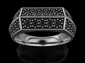 elegante squillare diamanti 674 3dprinted design moda oro d'oro gioiello gioielleria stampa stampabile prototipazione anelli argento 3d print model - Mito3D