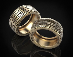 elegante anel de roda verão, inverno, 441 jóias 3dprinted o design a moda ouro jóia imprimir printabl printable impressão prototipagem anéis prata verão inverno 3d print model - Mito3D