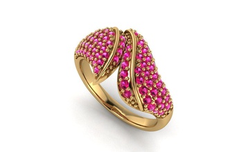 elegante anel ouro jóias gem de prata brilhantes diamante moda beleza casamento luxo turquesa precioso brilhando anéis 3d print model - Mito3D