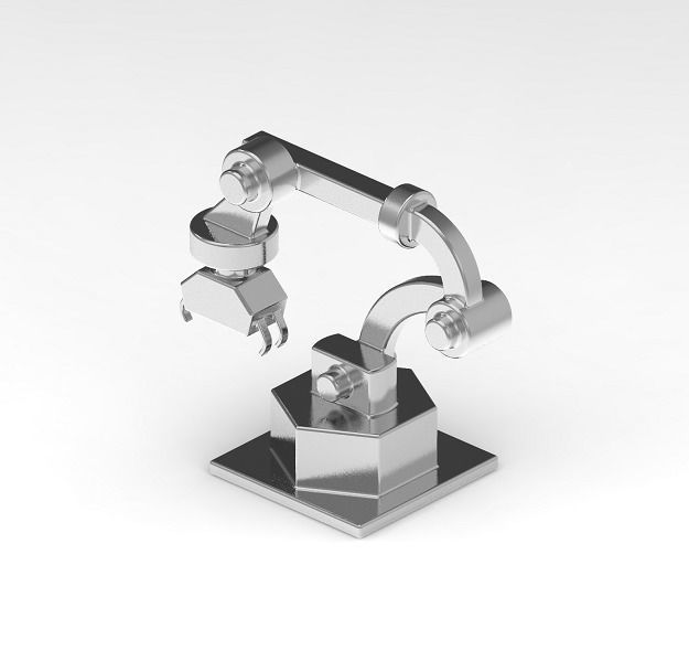 elegante robot braccio sci fi tecnologia meccanico robotica giocattoli industriale attrezzature apparecchio automazione umanoide tech costruzione pesante trattore prototipo futuro scienza ingegneria 3D print model - Mito3D