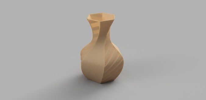 stylish vase 10 pot flower desk decor design plant house printer 3d 3D print model - Mito3D