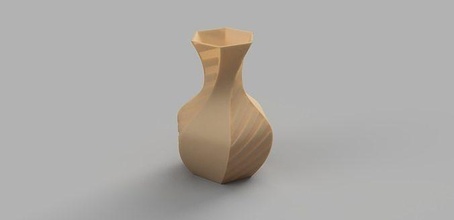 stylish vase 10 pot flower desk decor design plant house printer 3d 3d print model - Mito3D
