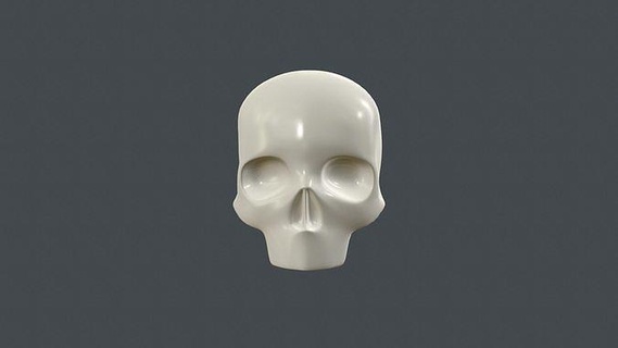 stylized 3d model human skull without lower jaw art head nature face man skull skeleton human 3d print people statue stl abstract printable figurine character body geometric sculptures human skull human face human body human character human head human statue man body man face people art statue head  3d print model - Mito3D