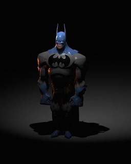 stylized batman cape dc superhero hero gotham joker comic movie character game human cartoon bat dark figurines art sculptures 3d print model - Mito3D