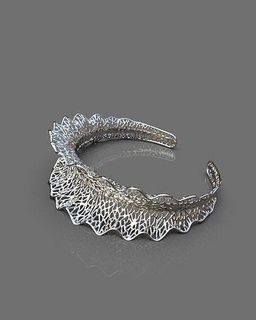 stylisé bracelet or d'or manchette bijoux impression imprimable prototypage jeter imprimante bijou bracelets argent mode moderne luxe 3d print model - Mito3D