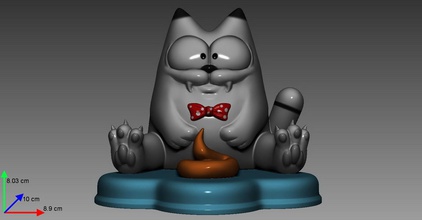 stylized cat v1 games-toys toy character game animal games toys print fun meow kitty printer 3d miniatures printable printing 3d print model - Mito3D