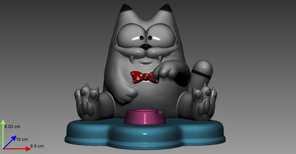 gatto stilizzato v3 giochi-giocattoli cat giocattolo carattere gioco animale giochi i giocattoli di stampa divertente meow kitty la stampante 3d miniature stampabile figa gattino 3d print model - Mito3D