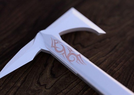 stylized tomohawk axe 3d printing printed conceptual hatchet hobby diy 3d print model - Mito3D