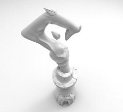 stilizzato torre art oggetti di scena Stampa 3d gioco i giocattoli stampabile giochi 98mm sculture 3d print model - Mito3D