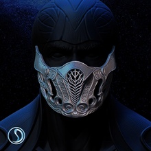 sub zero máscara cero mortal kombat cara armadura pasatiempo bricolaje diy 3d print model - Mito3D