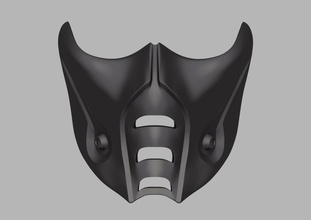sub zero masque visage mortel kombat 9 11 combat cosplay accessoires costume mk11 airsoft combattant ninja zéro tête protection personnage scifi équipement armure noobsaibot respirateur loisir diy 3d print model - Mito3D