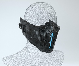 sub zero sıfır maske ölümlü mücadele x destek aksesuar buz cadılar bayramı maskeli balo hobi kendin yap akrep likang kombat kovid korona 3d print model - Mito3D