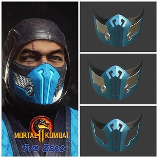 sub zero mask mortal kombat 11 - reborn armor helmet cosplay subzero scorpion noob saibot ermac smoke reptile rain mkx mk11 mk9 mortalkombat fashion 3d print model - Mito3D