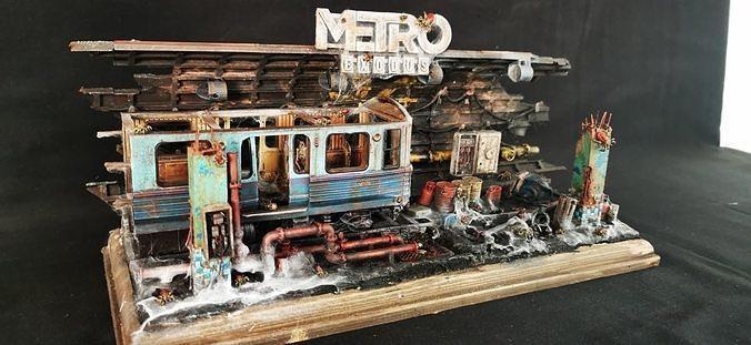 métro diorama prêt impression Jeu loisir DIY 3d print model - Mito3D