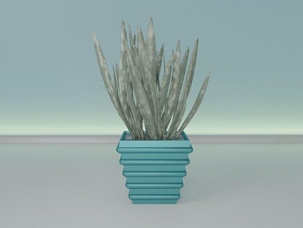 succulent plante pot 37 cactus feuille fleur décoration déco bol vase aloès bureau titulaire soutien flore vert buisson vaisselle décor stylo maison 3d print model - Mito3D