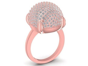 açúcar anel 1538 joalheria moda acessórios ouro diamante mulher mulheres Projeto argolas 3d print model - Mito3D