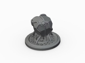convocado pedra símbolo descida jogo tabuleiro geomante familiar jogos brinquedos borda covil of wyrm 3d print model - Mito3D
