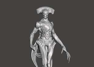 summoner spirit possessor doom 2016 eternal - high poly stl aliens alien gameqraft games toys 3d print model - Mito3D