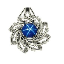 sun celtic pendant shining symbol viking stones gem jewelry pendants 3d print model - Mito3D