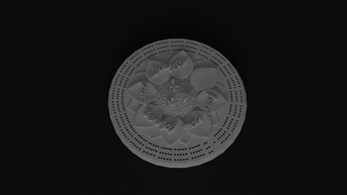 dom flor cuna tablero arte diseño juego pasatiempo bricolaje diy 3d print model - Mito3D