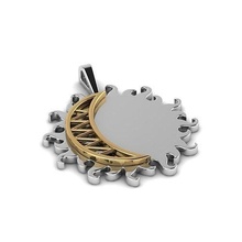 Güneş ay kolye çevirmek Phoebe mücevher takı altın gümüş bilezik bileklik Zincir kolyeler bilezikler sterlin moda 3d print model - Mito3D