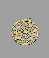 sun pendant gold old ancient round retro art jewelry pendants 3d print model - Mito3D