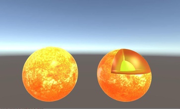 sun science solar solarsystem earth universe astronomy physics 3d print model - Mito3D