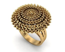 estrella sol anillo joyería joya oro plata imprimible Boda enganchar diamante canalla Moda belleza collar brillante colgante pendiente anillos 3d print model - Mito3D