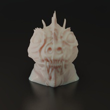 super criatura cabeça de dragão figura impressão 3d do modelo jogos-brinquedos escultura brinquedo kid a imprimir printable hd qualidade jogos brinquedos 3d print model - Mito3D