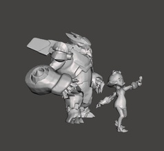 súper galaxia Annie 3d modelo liga leyendas salvaje grieta jajaja juegos juguetes 3d print model - Mito3D