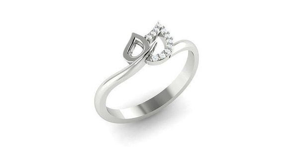 super light ring 6 jewellery diamond gold jewelry rings printable engagement wedding jewel silver 1gram 1 gram 2 3d print model - Mito3D