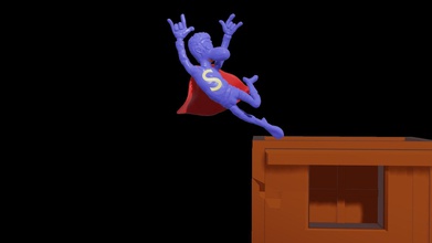 super lopez volare azione movimento giocattolo eroe comico divertente carattere fantasia giochi giocattoli perpetuo 3d print model - Mito3D