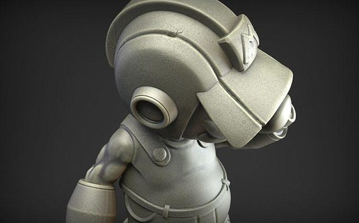 super mario bros mégaman ventilateur art robot cyborg personnage jouet Jeu statue sci Android nintendo pêches koopa intello Astro Boy sculptures 3d print model - Mito3D
