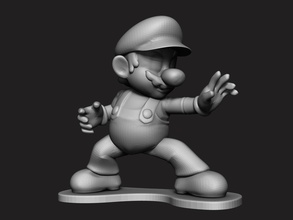 super mario sculpt figurine cartoon character game toy animation ps2 supermario figure toys 3dprint print zbrush animated sculpture statue printable pc games 3d print model - Mito3D