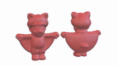 super mario scoiattolo fratelli smash nintendo gioco carattere la scultura figurina stampabile statua video miniature carino figura giocattolo bros giochi i giocattoli lo 3d print model - Mito3D